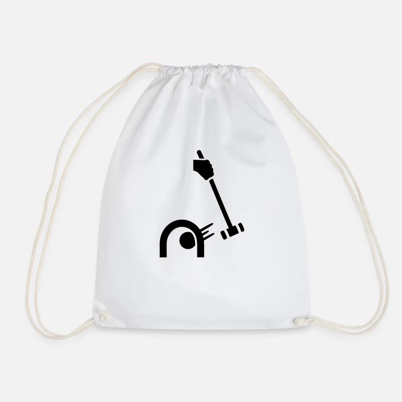 Croquet - Drawstring Bag - white