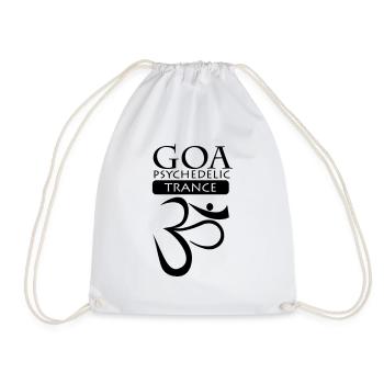 Goa Psychedelic Trance Logo - Turnbeutel - Weiß - Vorne