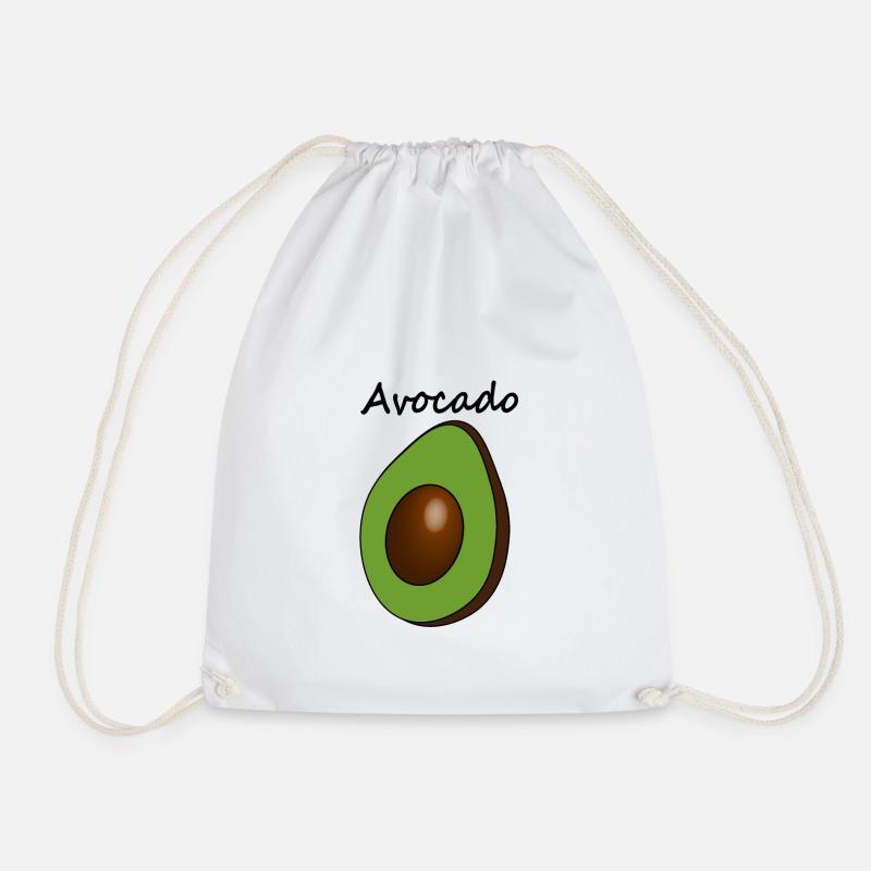 Avocado mit Überschrift - Turnbeutel - Weiß