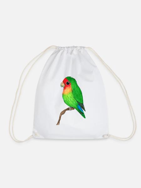 Netter Lovebird - Turnbeutel - Weiß