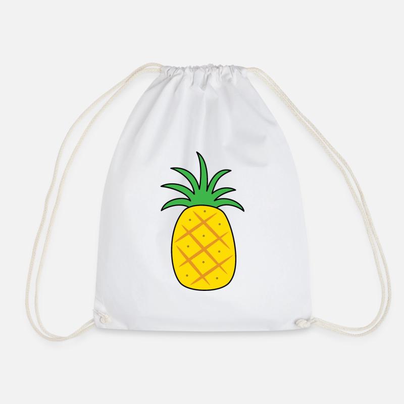 Ananas - Turnbeutel - Weiß