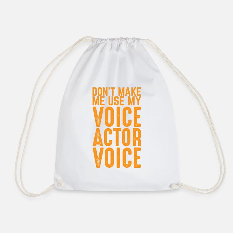 Theatre Actor - Drawstring Bag - white