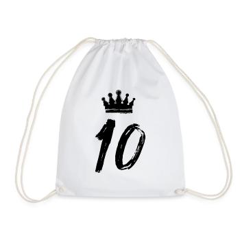 Couronne à 10 chiffres - Sac de sport léger - blanc - Devant