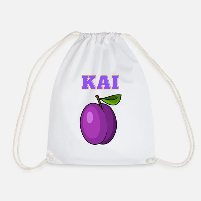 Kai Pflaume aka Ehrenpflaume - Drawstring Bag - white