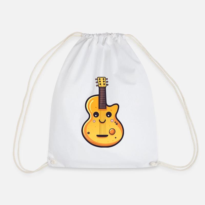 Guitare dans le style comique - Sac de sport léger - blanc