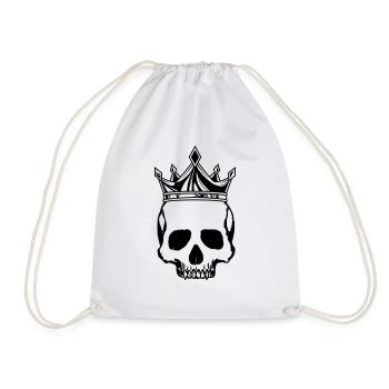 Couronne du roi du crâne - Sac de sport léger - blanc - Devant