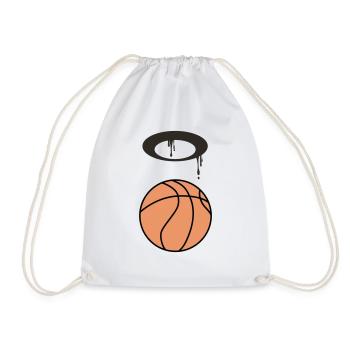 Ballon de basket 5 0 Plan de travail 1 - Sac de sport léger - blanc - Devant
