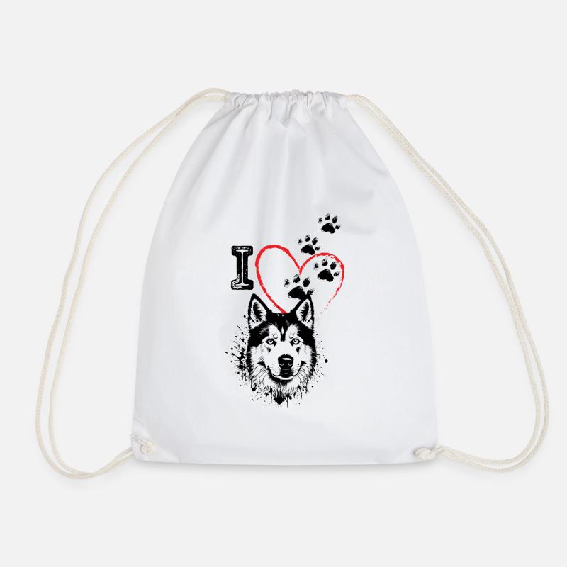 J’ADORE LES CHIENS - Sac de sport léger - blanc