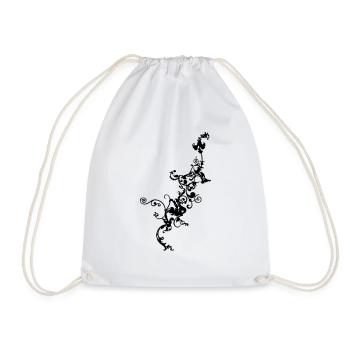 Ornement floral - Sac de sport léger - blanc - Devant