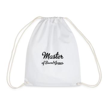 board games - Drawstring Bag - white - Front