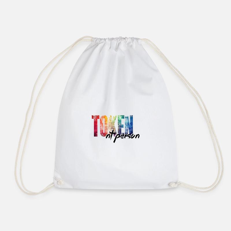 One is always neurotypical: the Token NT person! - Drawstring Bag - white