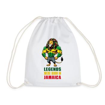 Jamaika Löwen Reggae Musik - Turnbeutel - Weiß - Vorne