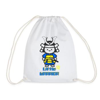 Kleiner Samurai Krieger - Turnbeutel - Weiß - Vorne