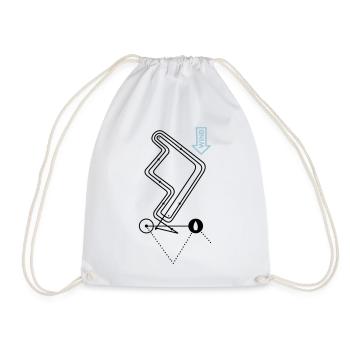 Regatta Course Sailing Regatta Course Sailing Course - Drawstring Bag - white - Front