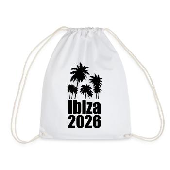 Ibiza 2026 - Drawstring Bag - white - Front