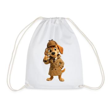 Détective Pisteur de Chiens - Sac de sport léger - blanc - Devant