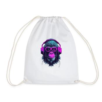 Battements de singe - Sac de sport léger - blanc - Devant