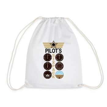 Pilote pilote SixPack - Sac de sport léger - blanc - Devant