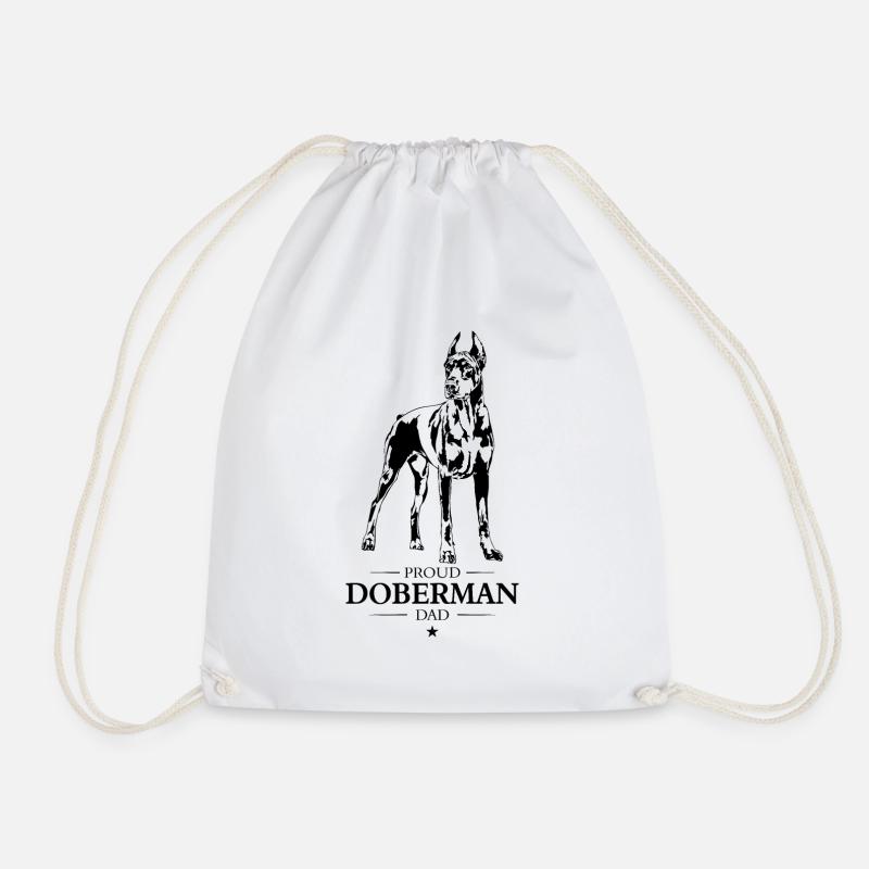 Doberman Dad Hunde Hund Dobermann Wilsigns - Turnbeutel - Weiß