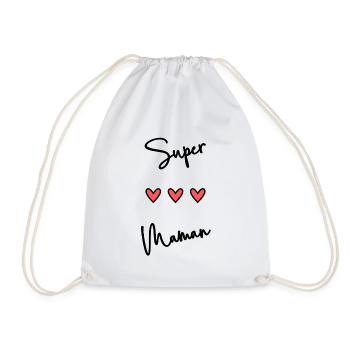 BONNE FÊTE MAMAN. MAMAN. FÊTE DES MÈRES. FÊTE - Sac de sport léger - blanc - Devant