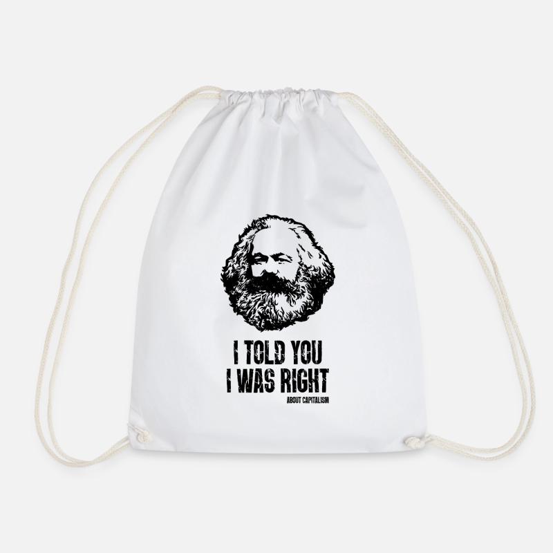 Capitalism Geschenk Karl Marx Marxismus Chemnitz - Turnbeutel - Weiß