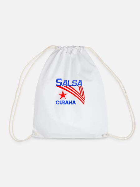 Salsa Cubana blue - Pro dance Edition - Turnbeutel - Weiß