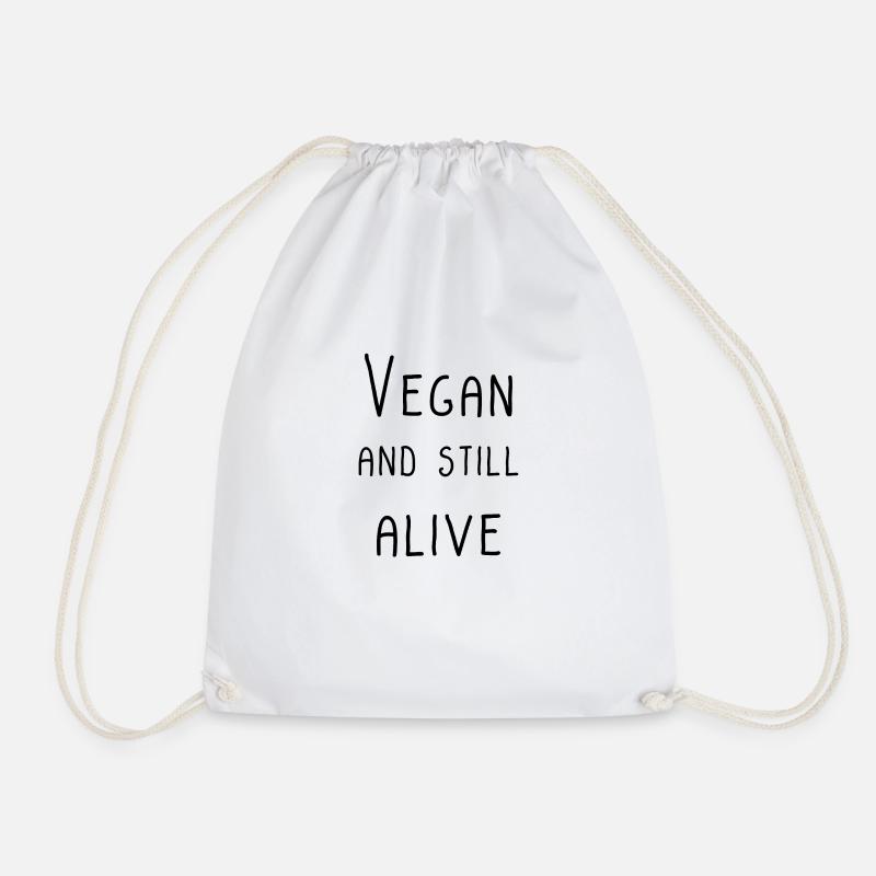 VEGAN AND STILL ALIVE - Turnbeutel - Weiß