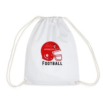 Football américain chanceux - Sac de sport léger - blanc - Devant