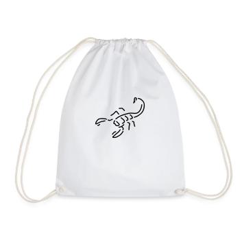 skorpion gift - Turnbeutel - Weiß - Vorne