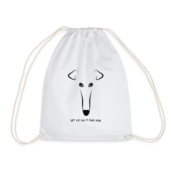 Let Me Do It For You Meme Borzoi Whippet - Turnbeutel - Weiß - Vorne