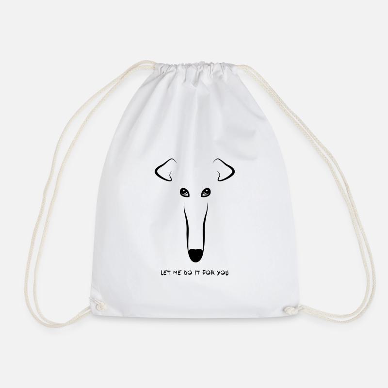 Let Me Do It For You Meme Borzoi Whippet - Turnbeutel - Weiß