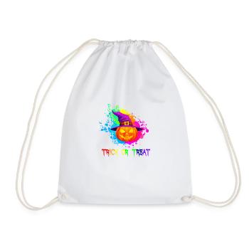 Astuce d’Halloween ou idée cadeau de citrouille - Sac de sport léger - blanc - Devant