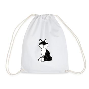 Prédateur animal renard Reineke Wolf Cadeau malin - Sac de sport léger - blanc - Devant