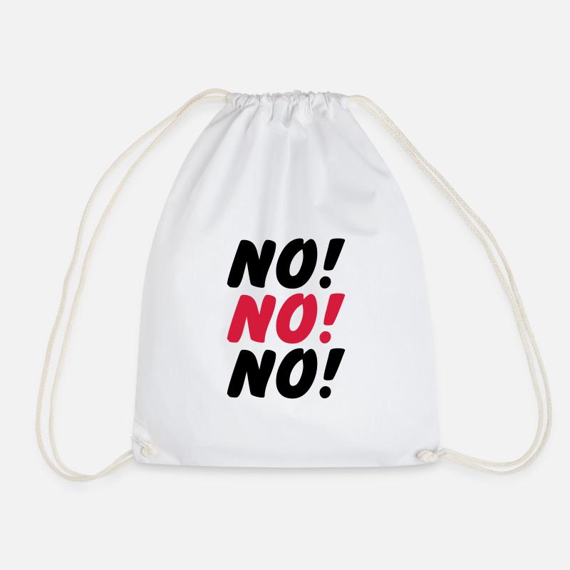 No No No - Turnbeutel - Weiß