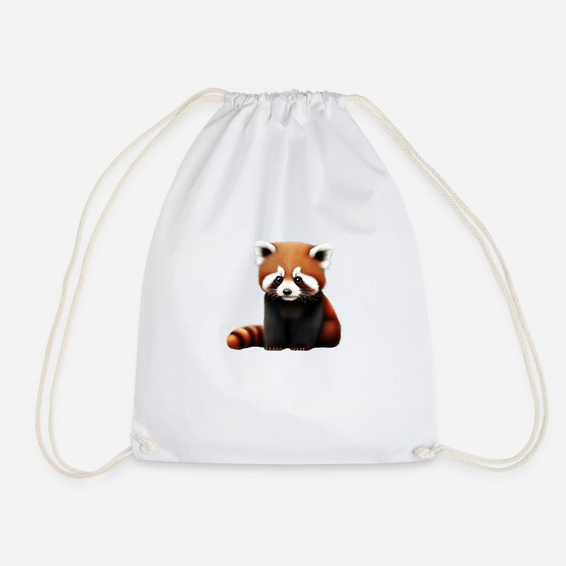 Lustiger roter Panda - Turnbeutel - Weiß