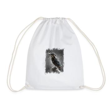 Bird in the rain - Drawstring Bag - white - Front