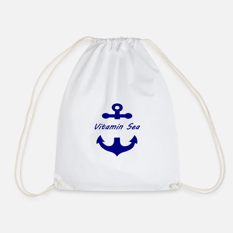Vitamin-Sea - Drawstring Bag - white