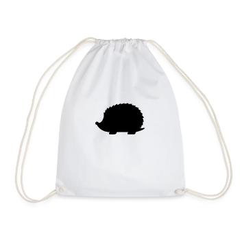 Hedgehog - Drawstring Bag - white - Front