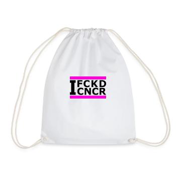 J’AI BAISÉ LE CANCER (DU SEIN) - Sac de sport léger - blanc - Devant