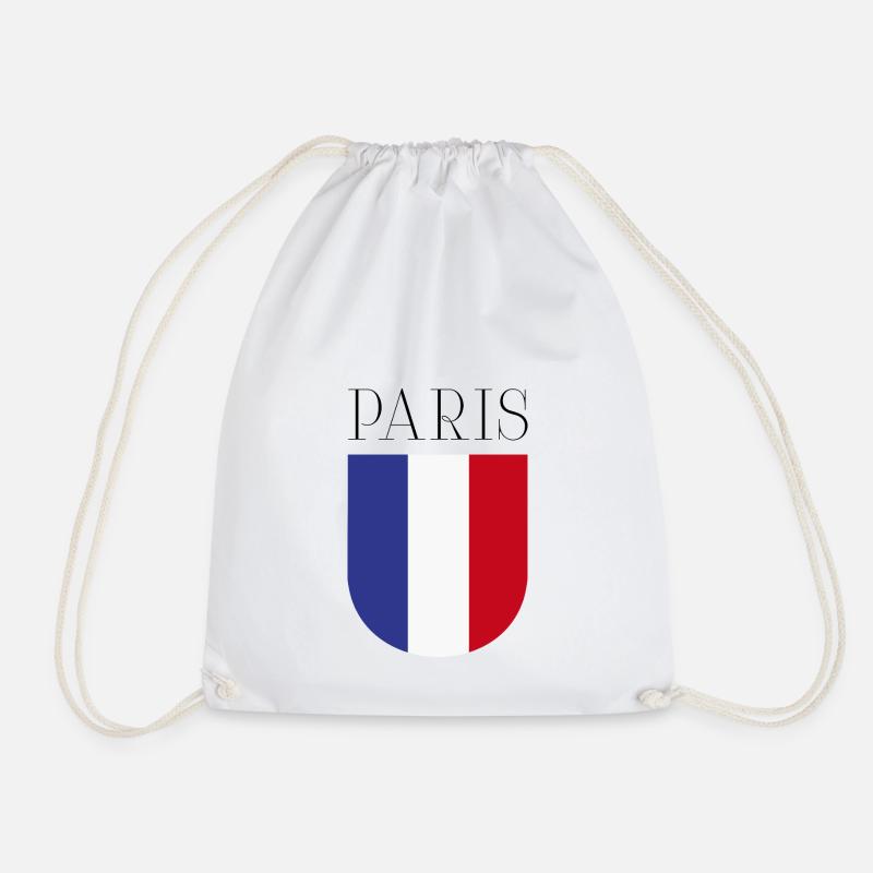 Frankreich Paris - Turnbeutel - Weiß