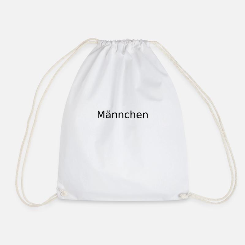 Männchen - Turnbeutel - Weiß