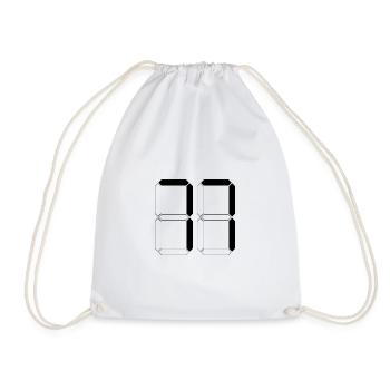 NUMÉRO 77 Soixante-dix-sept Cadeaux Numérique - Sac de sport léger - blanc - Devant