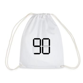 NUMBER 90 Ninety Gift Digital - Drawstring Bag - white - Front