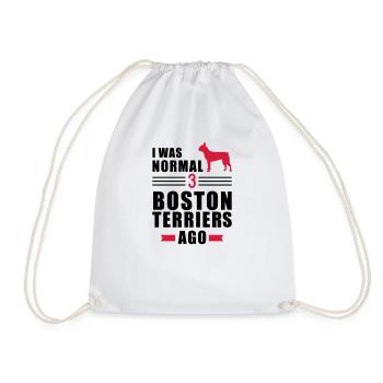 Boston Terrier - Sac de sport léger - blanc - Devant
