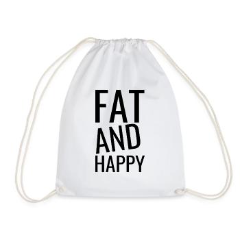 Niedliche und lustige Body Positivity Zitate - Turnbeutel - Weiß - Vorne
