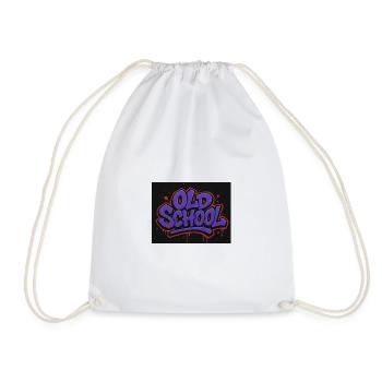 Old School Graffiti Lettering - Drawstring Bag - white - Front