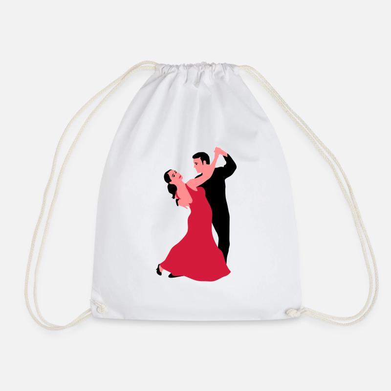 tanzpaar_a_3c - Drawstring Bag - white