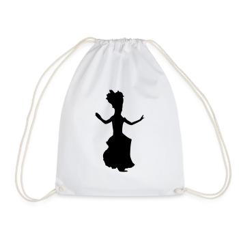 heiva TAHITIAN DANCER - Drawstring Bag - white - Front