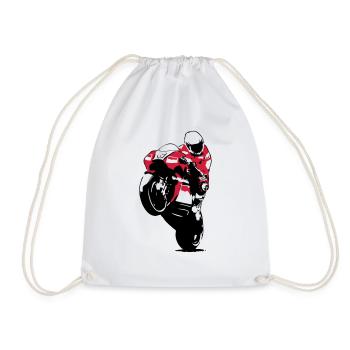 Moto-GP Racing - Drawstring Bag - white - Front