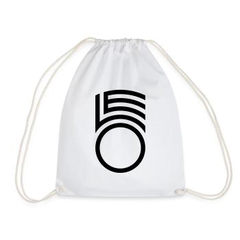 LEO full aff - Drawstring Bag - white - Front
